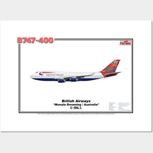 Boeing B747-400 - British Airways "Wunala Dreaming / Australia" (Art Print) Posters and Art